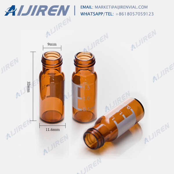 screw neck vials with caps with writing space for sale Aijiren